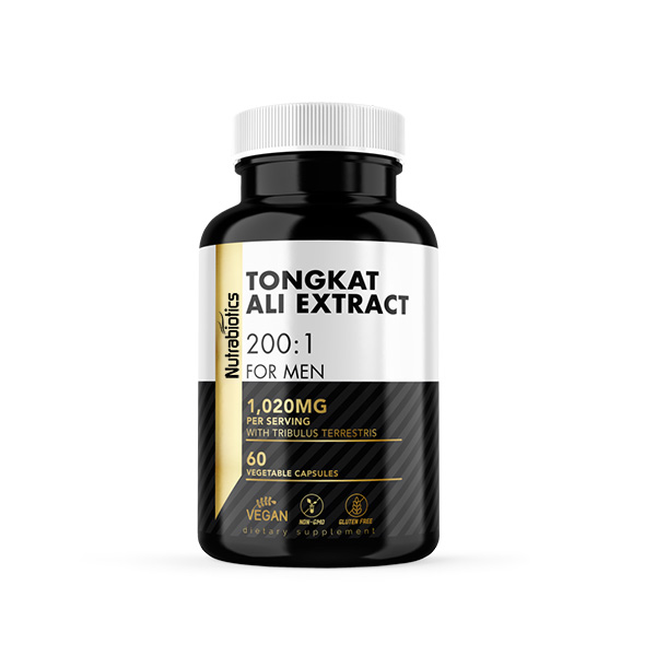 Tongkat Ali Extract 200 to 1 for Men (Longjack) Eurycoma Longifolia, 1020mg per Serving